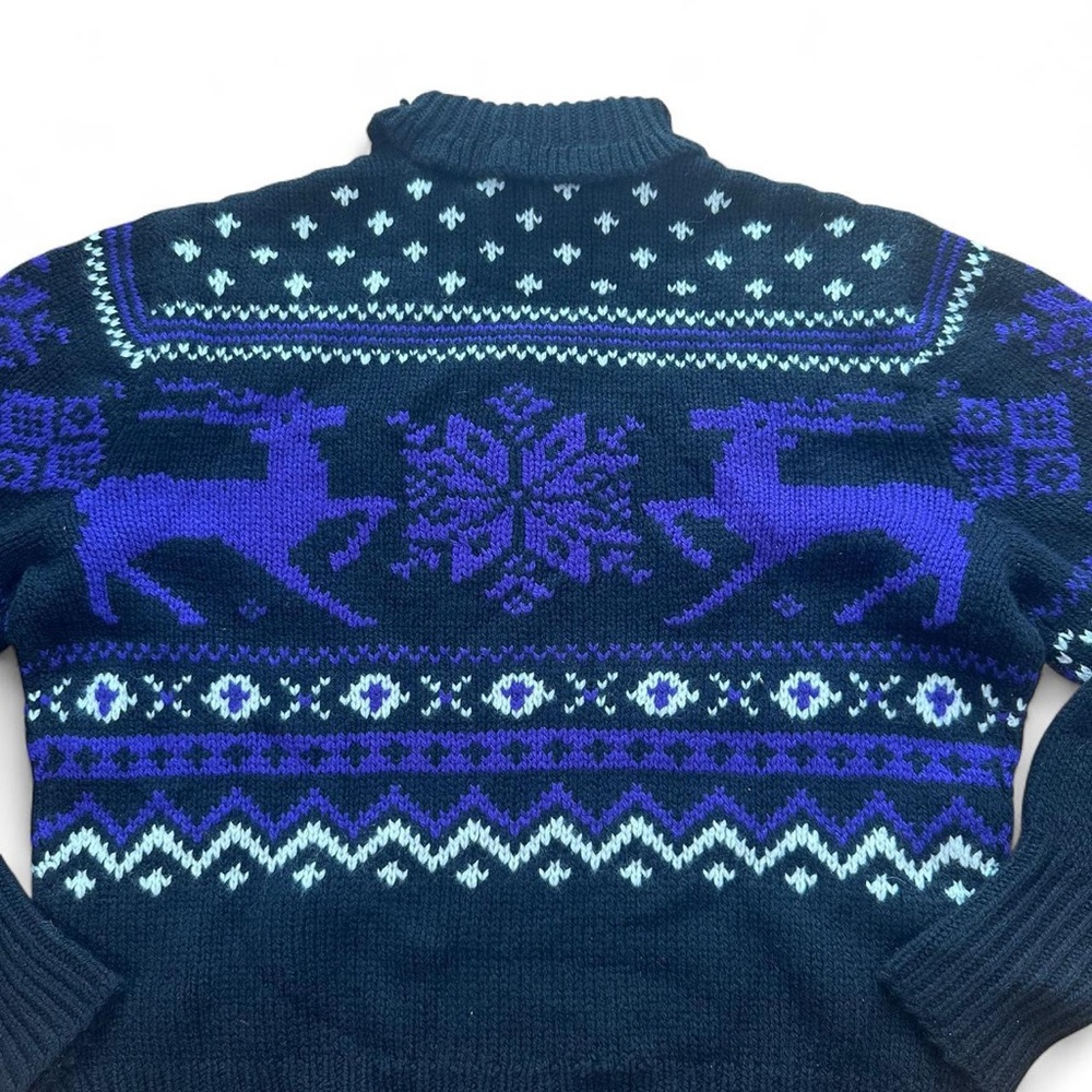 Ralph Lauren Purple Label Women’s Cashmere Intarsia-Knit Fair Isle Sweater M - Picture 7 of 7